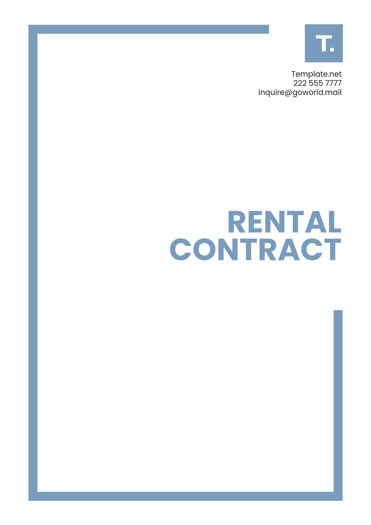 Free Rental Contract Template