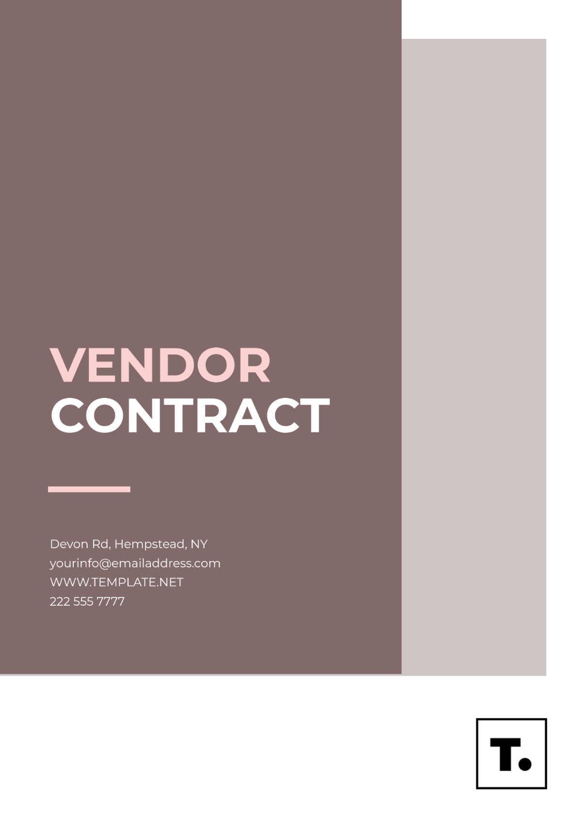 Free Vendor Contract Template