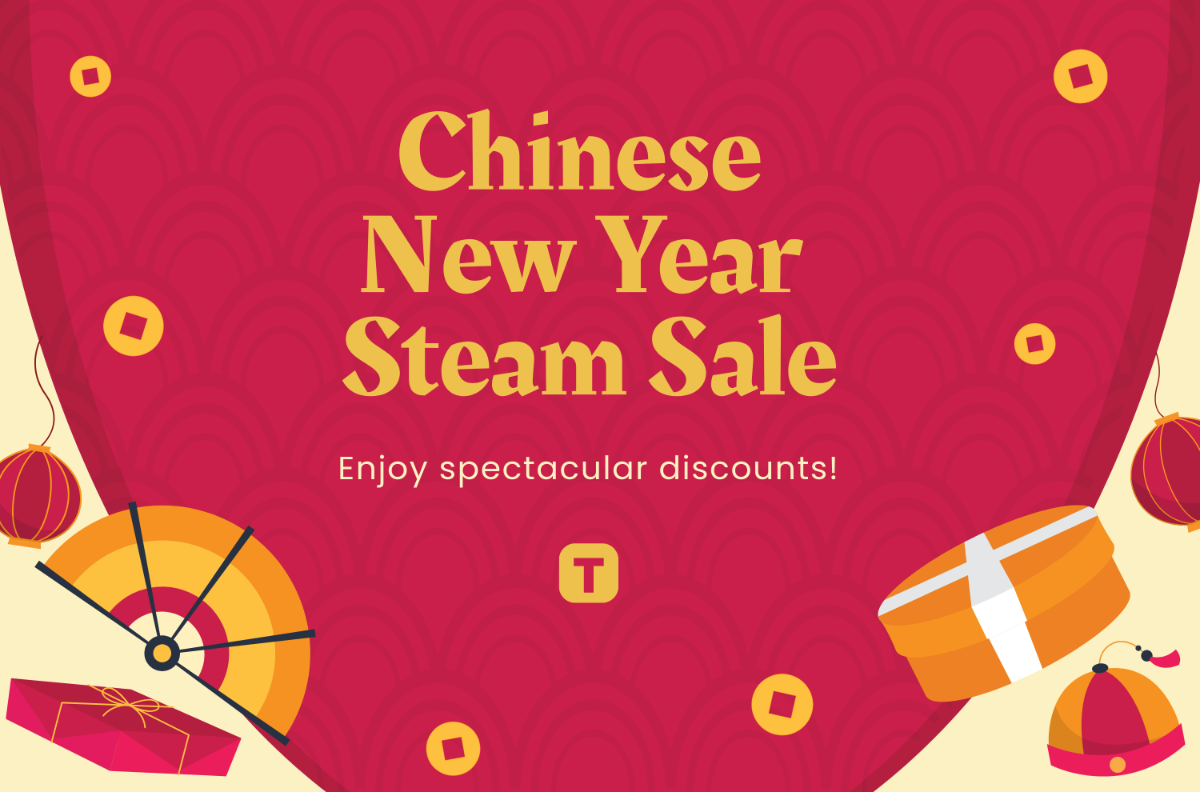 Free Chinese New Year Steam Sale Banner Template