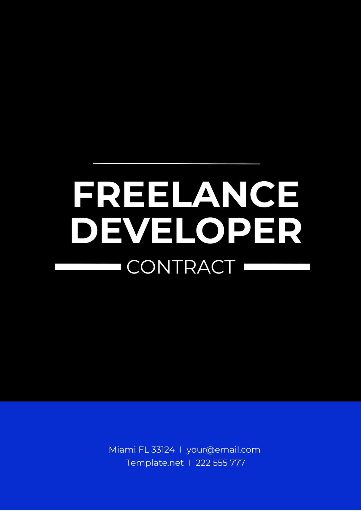 Freelance Developer Contract Template