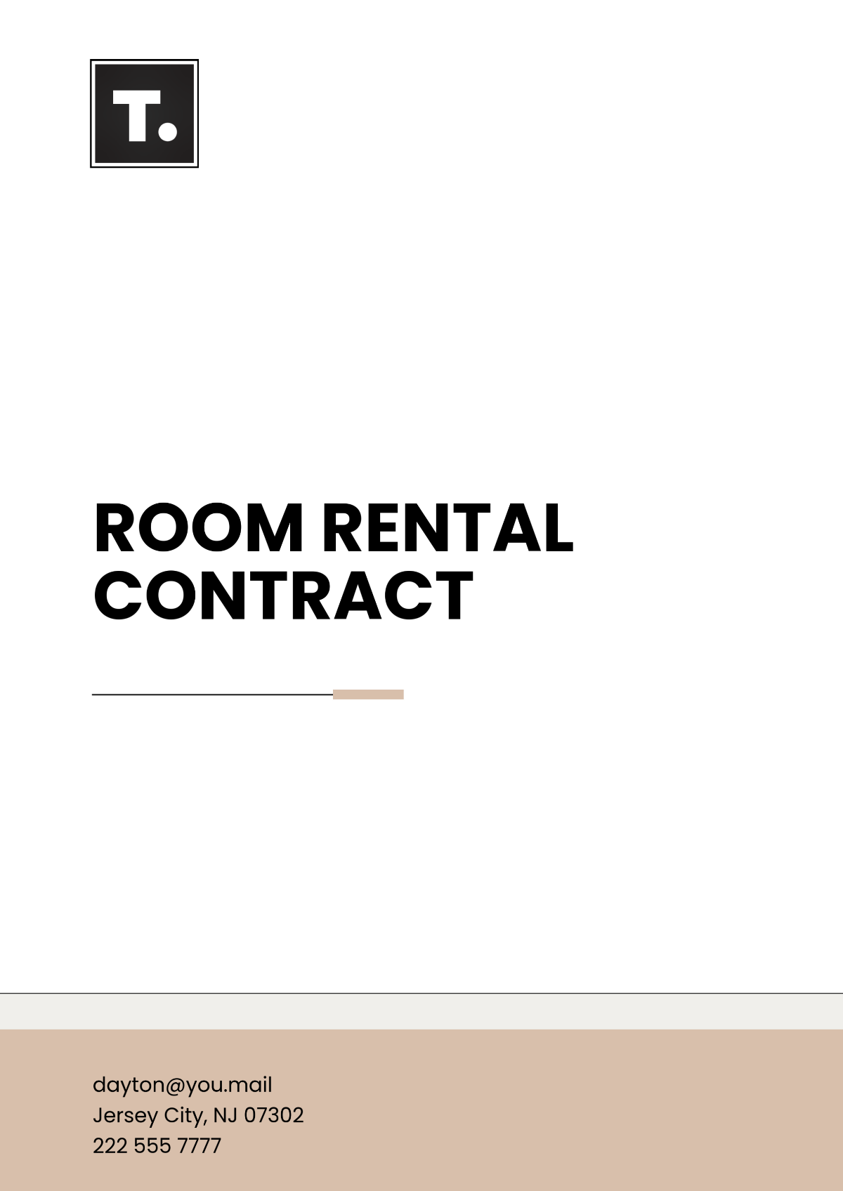 Free Room Rental Contract Template