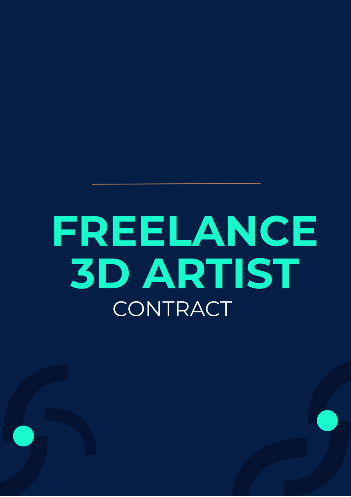 Freelance 3D Artist Contract Template