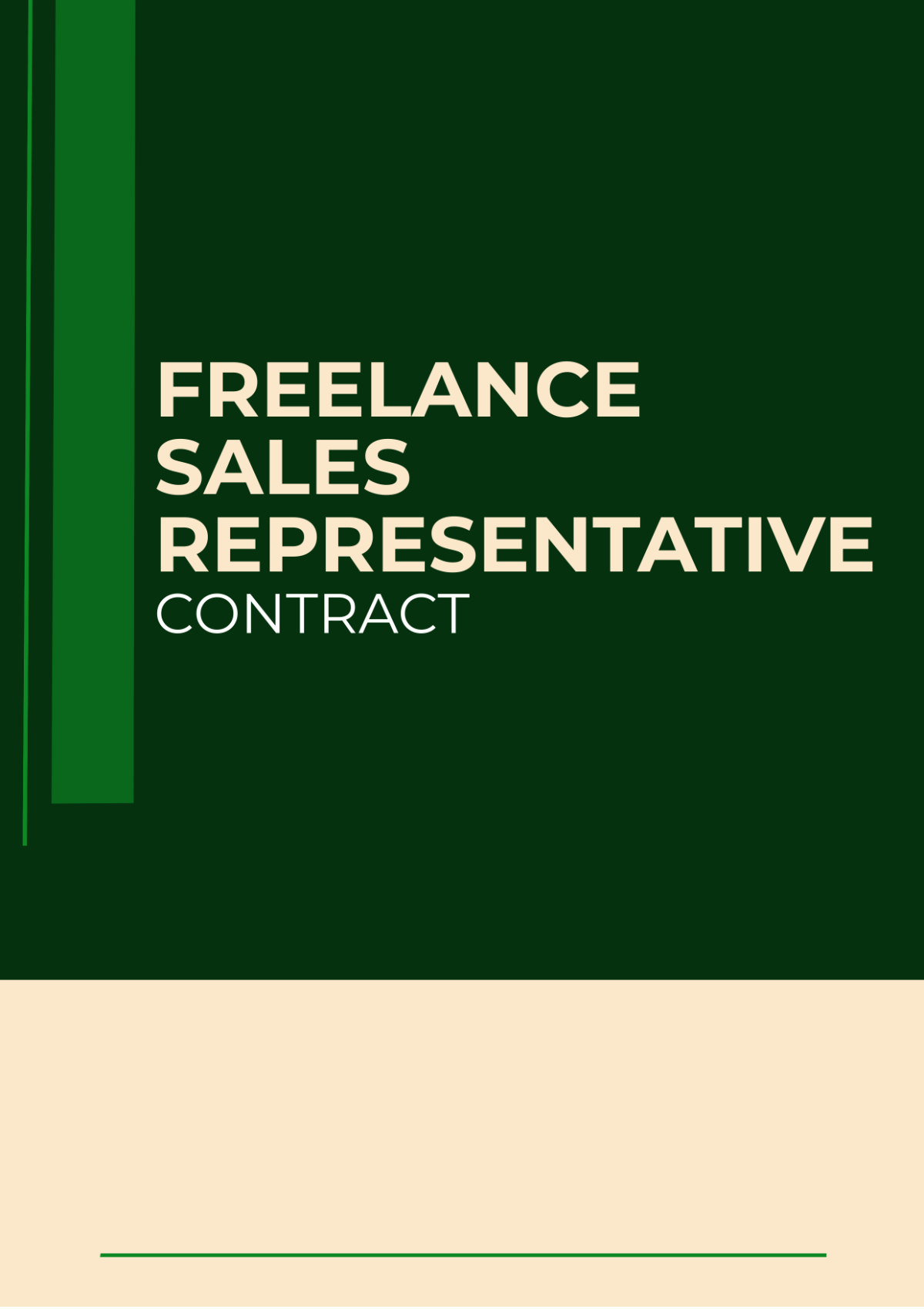 Freelance Sales Representative Contract Template