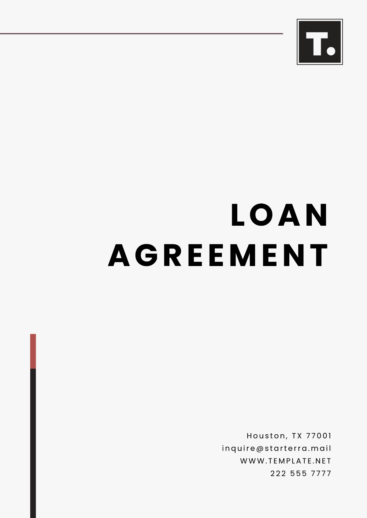 Free Loan Agreement Template