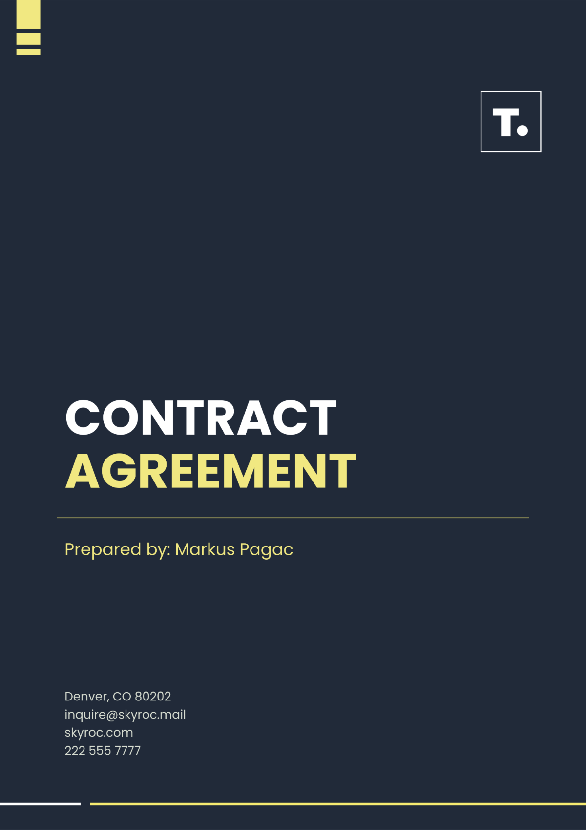 Free Contract Agreement Outline Template