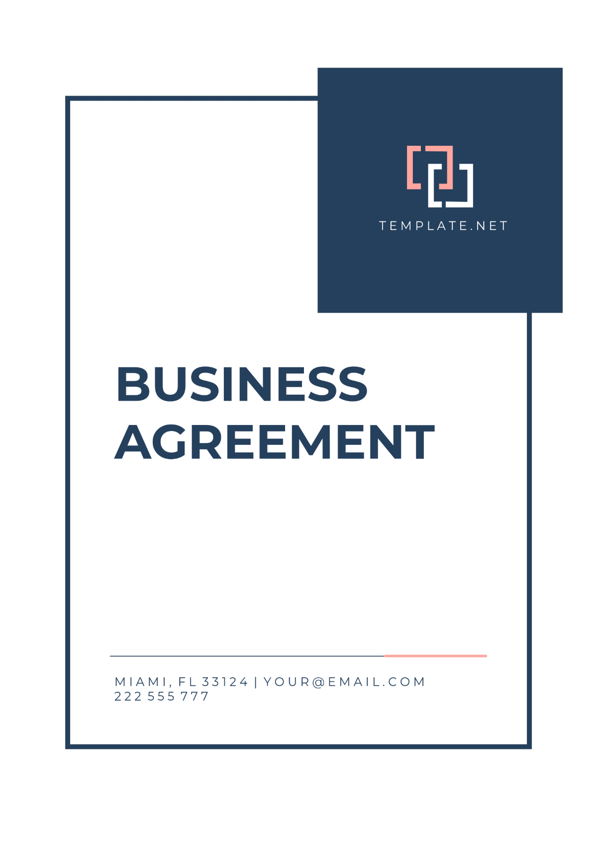 Free Sample Business Agreement Template