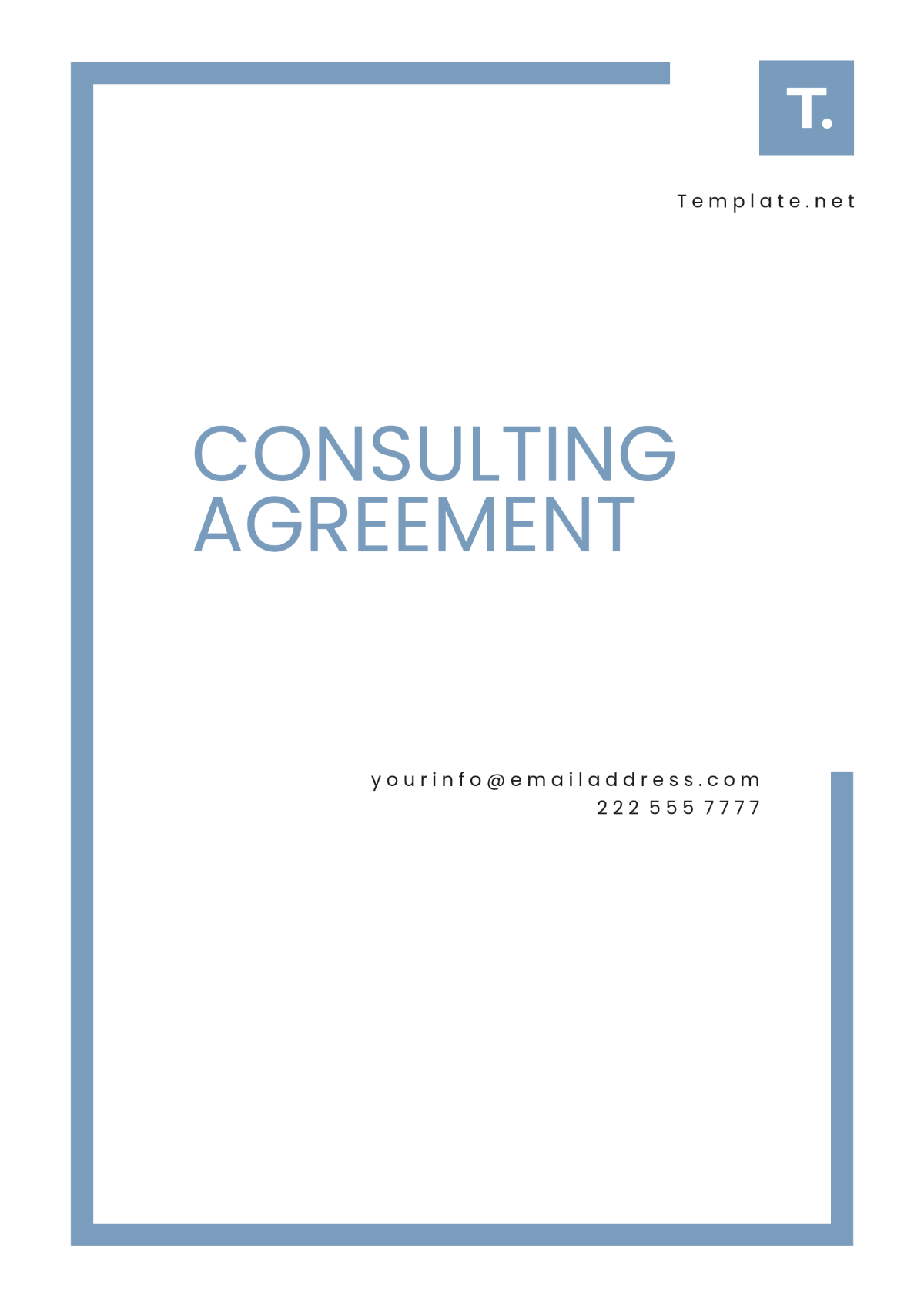 Free Consulting Agreement Template