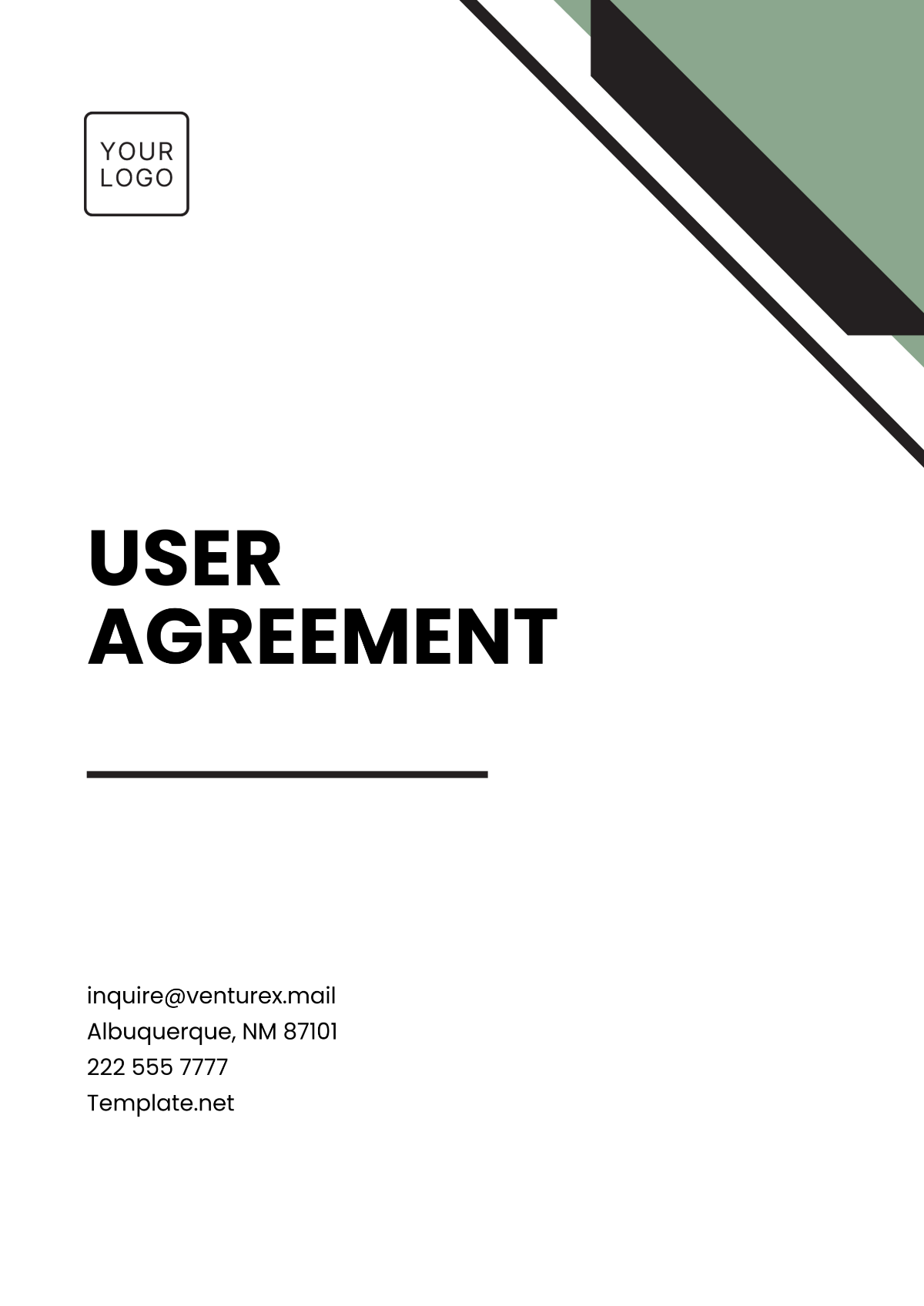 Free User Agreement Template