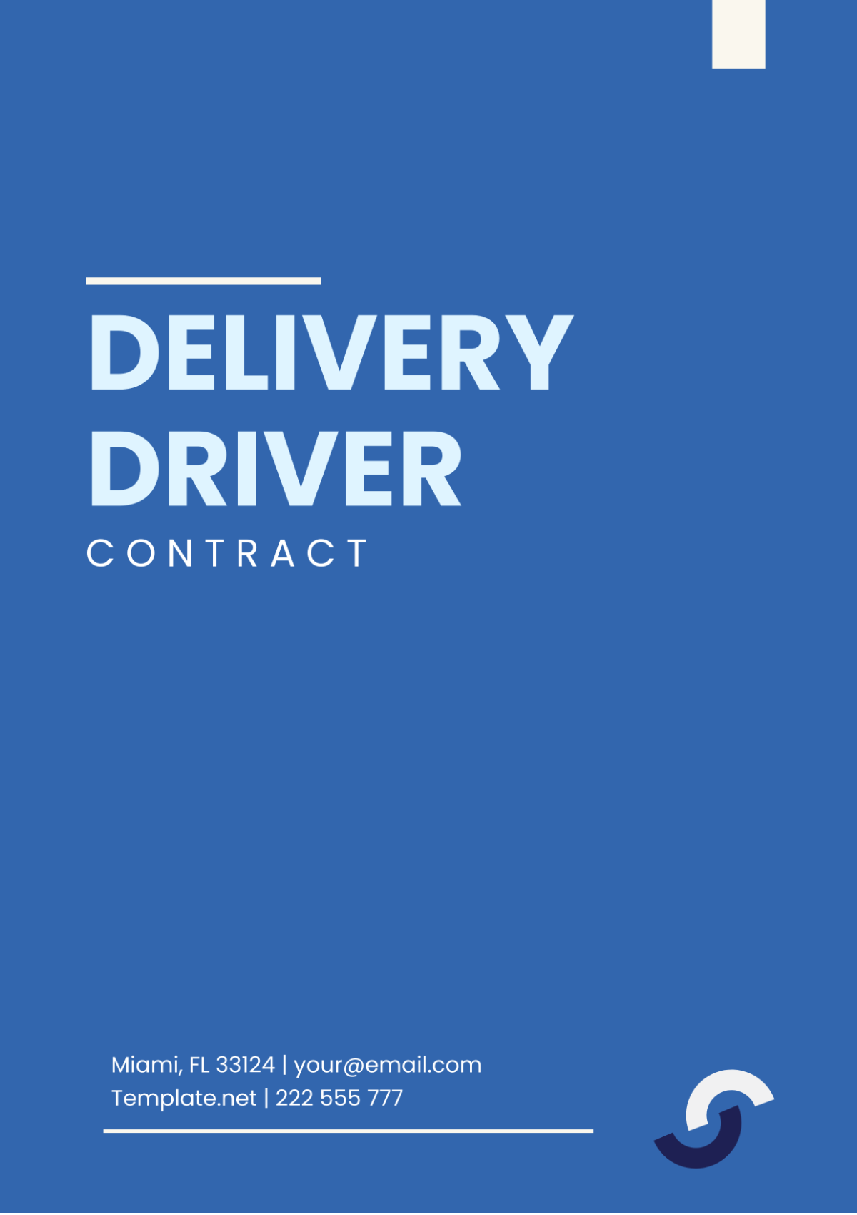 Free Delivery Driver Contract Template