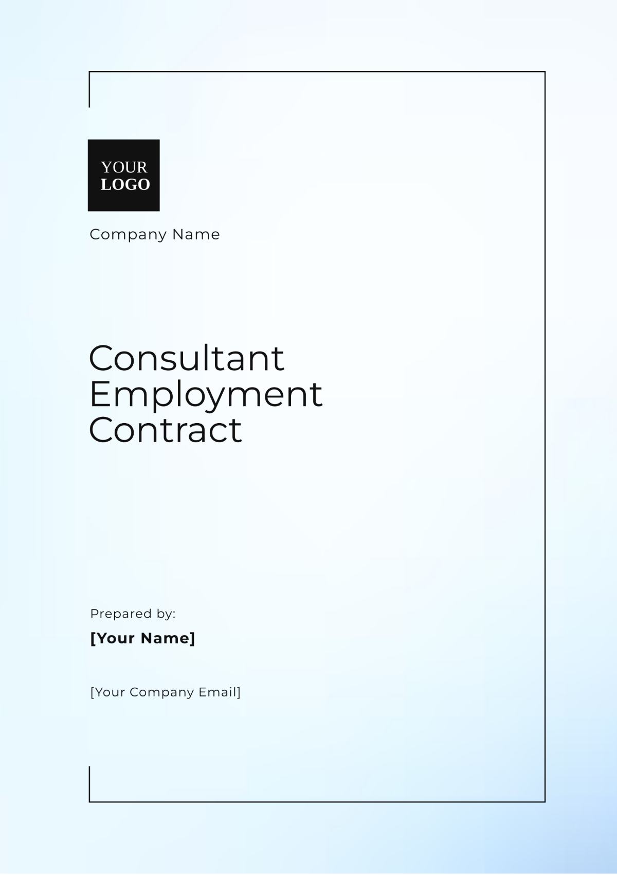 Free Consultant Employment Contract Template