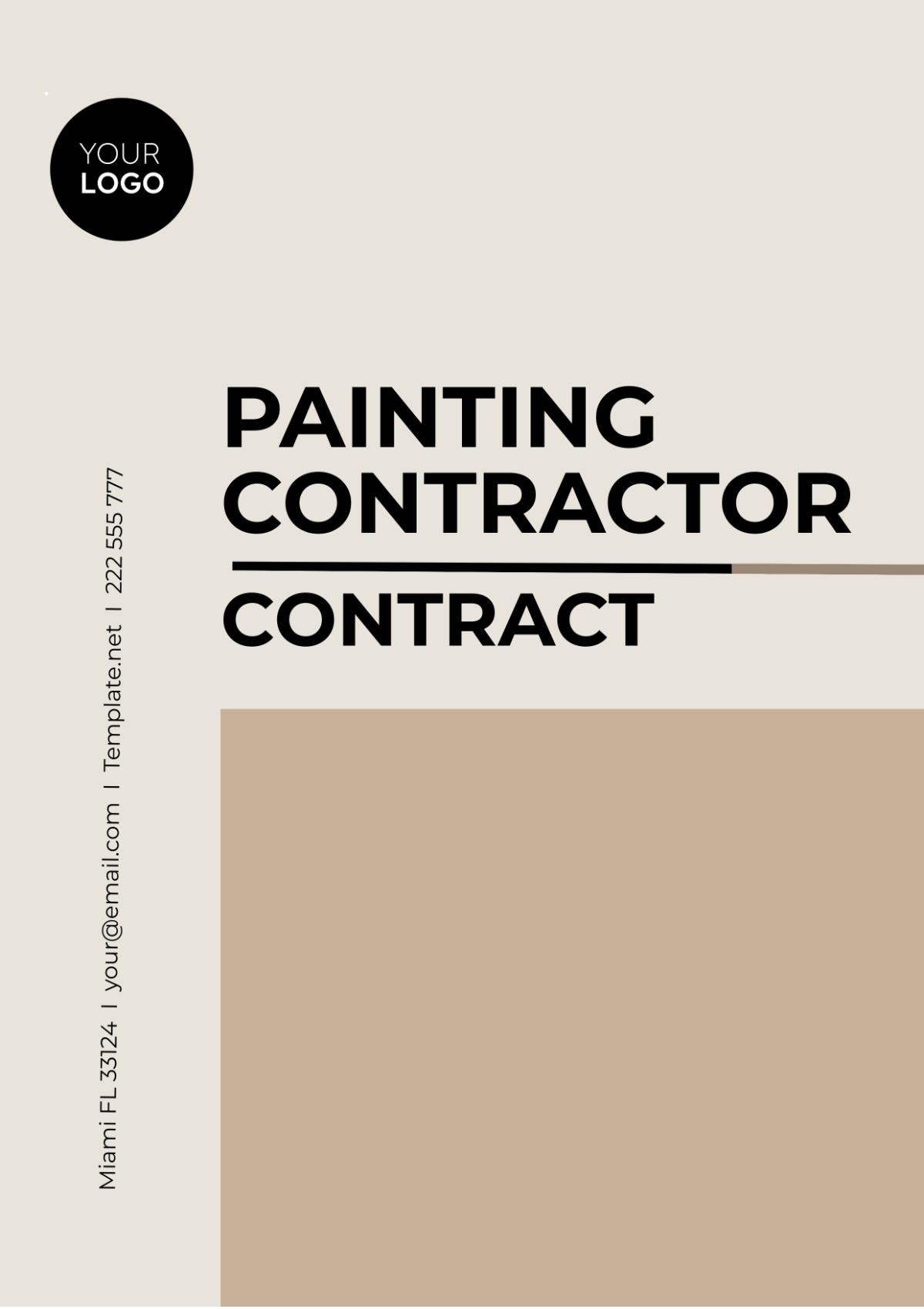 Free Painting Contractor Contract Template