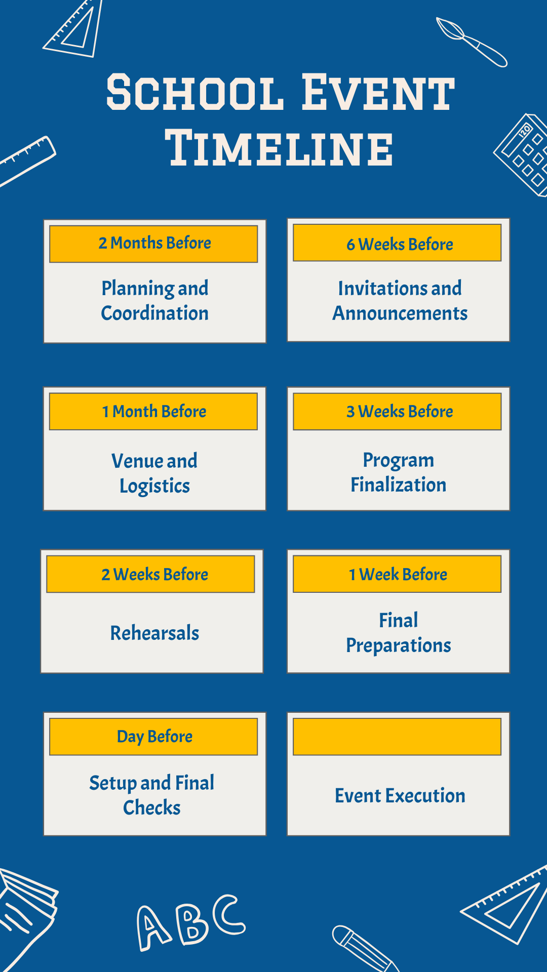 School Event Timeline Template - Edit Online & Download