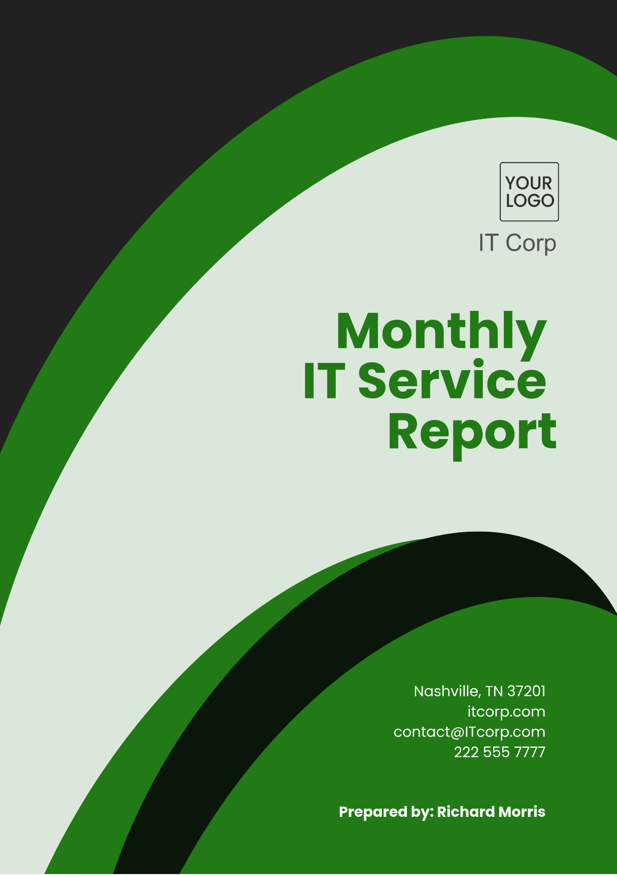 Monthly IT Service Report Template - Edit Online & Download