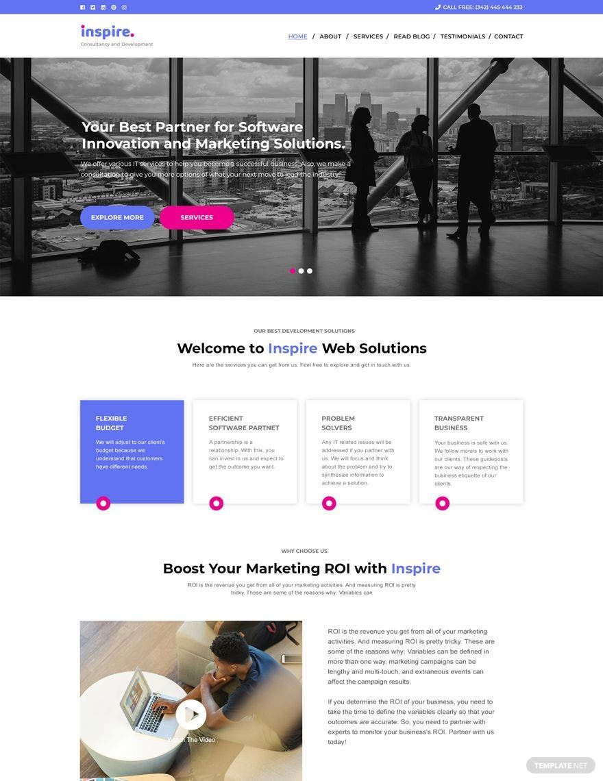 IT Company Website Template