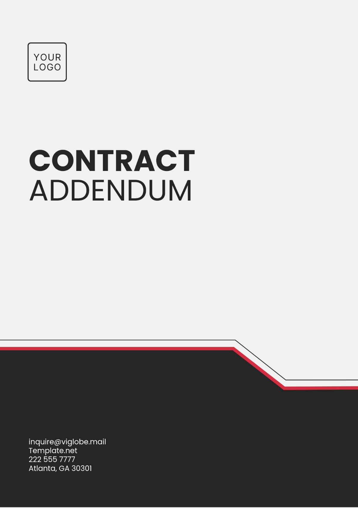 Free Contract Addendum Sample Template