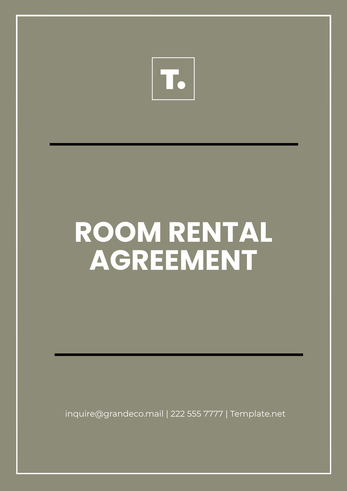 Free Room Rental Agreement Template