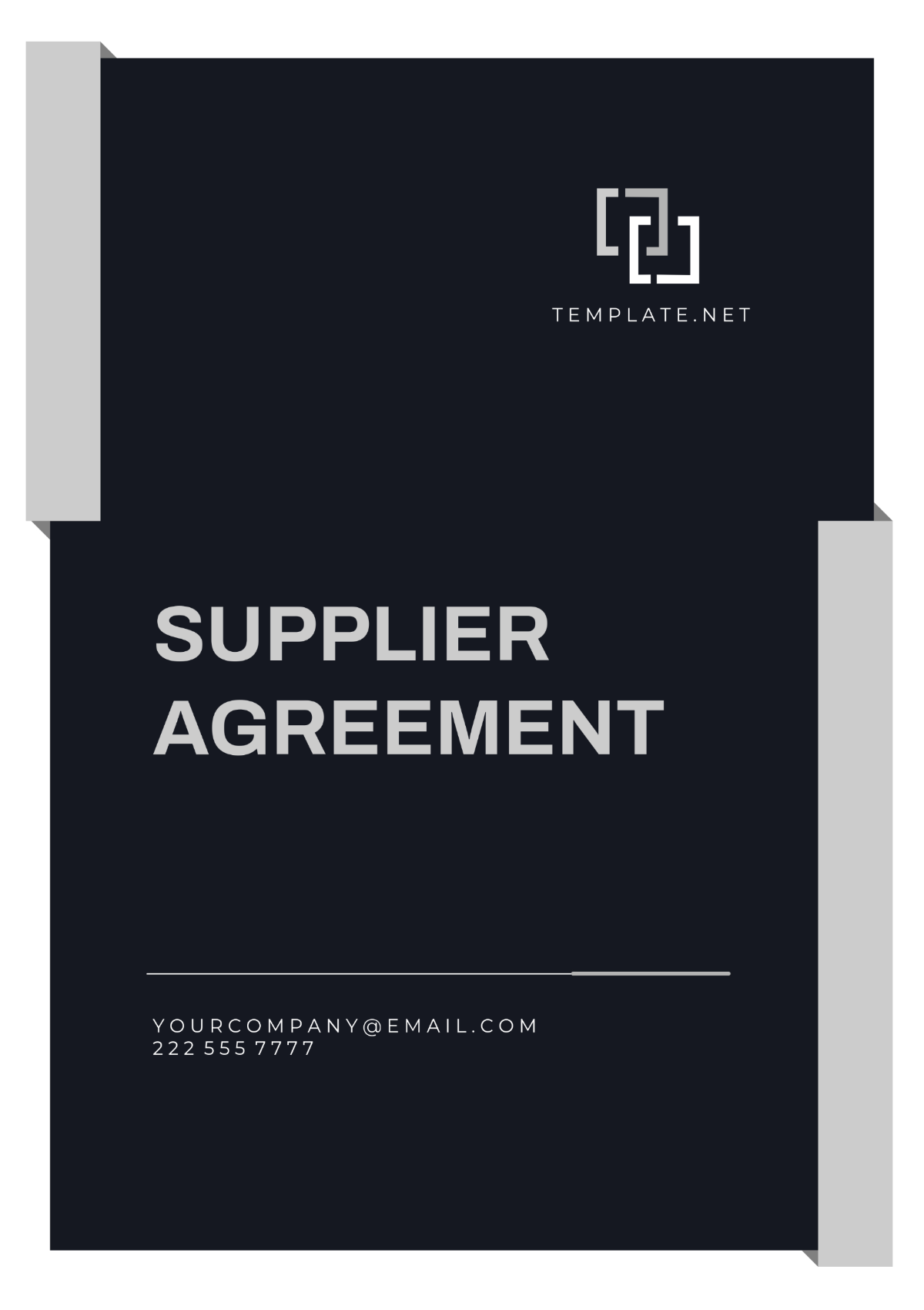 Free Supplier Agreement Template