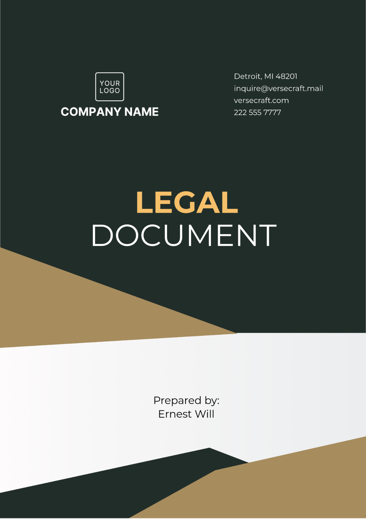 Free Legal Document Template