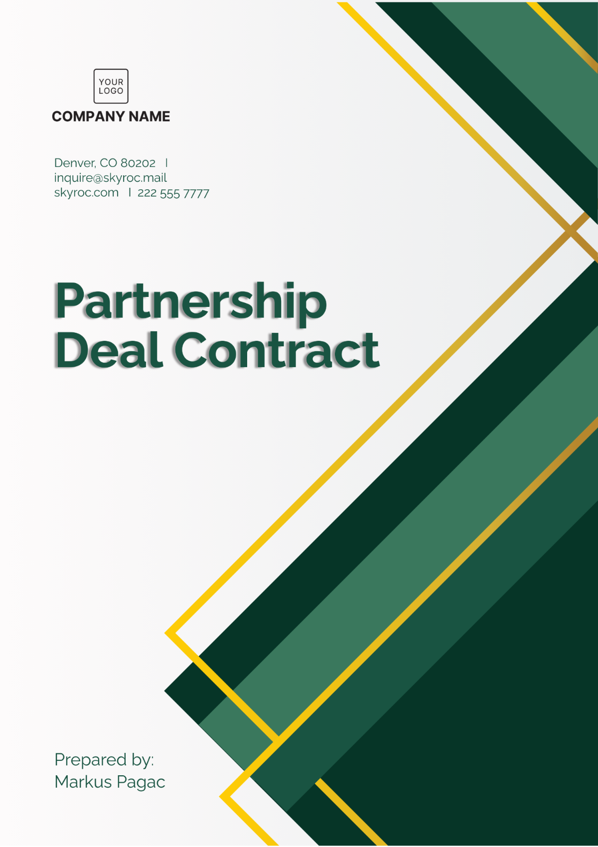 Free Partnership Deal Contract Template