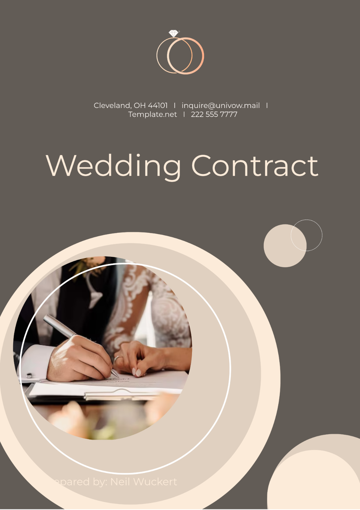 Free Wedding Contract Template