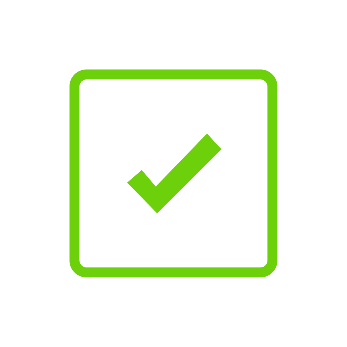 Free Green Check Tick Mark Clipart Template