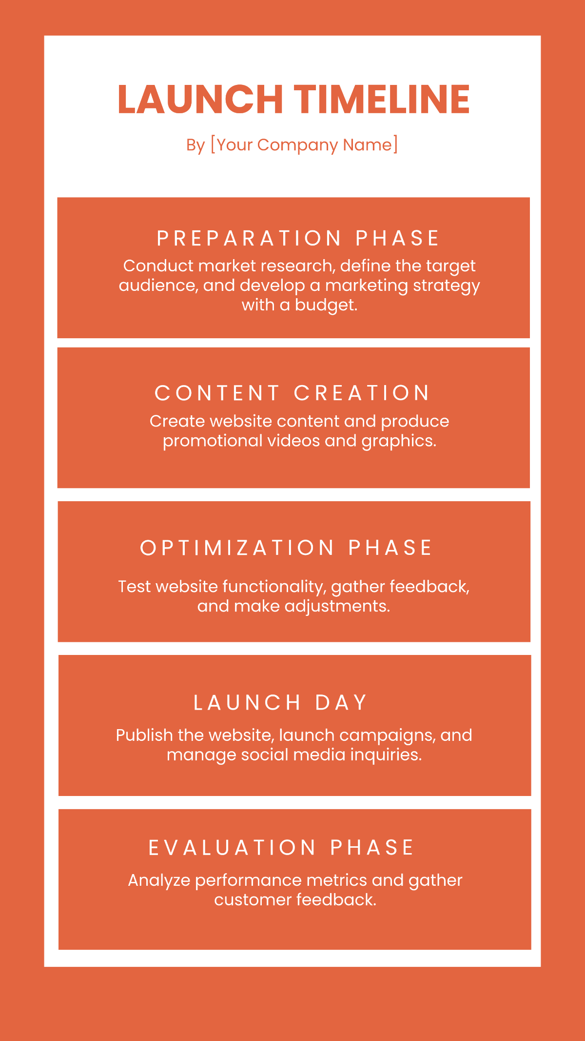 Minimalist Project Timeline Template - Edit Online & Download