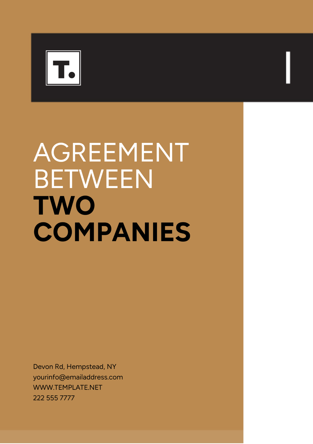 Free Agreement Template Between Two Companies