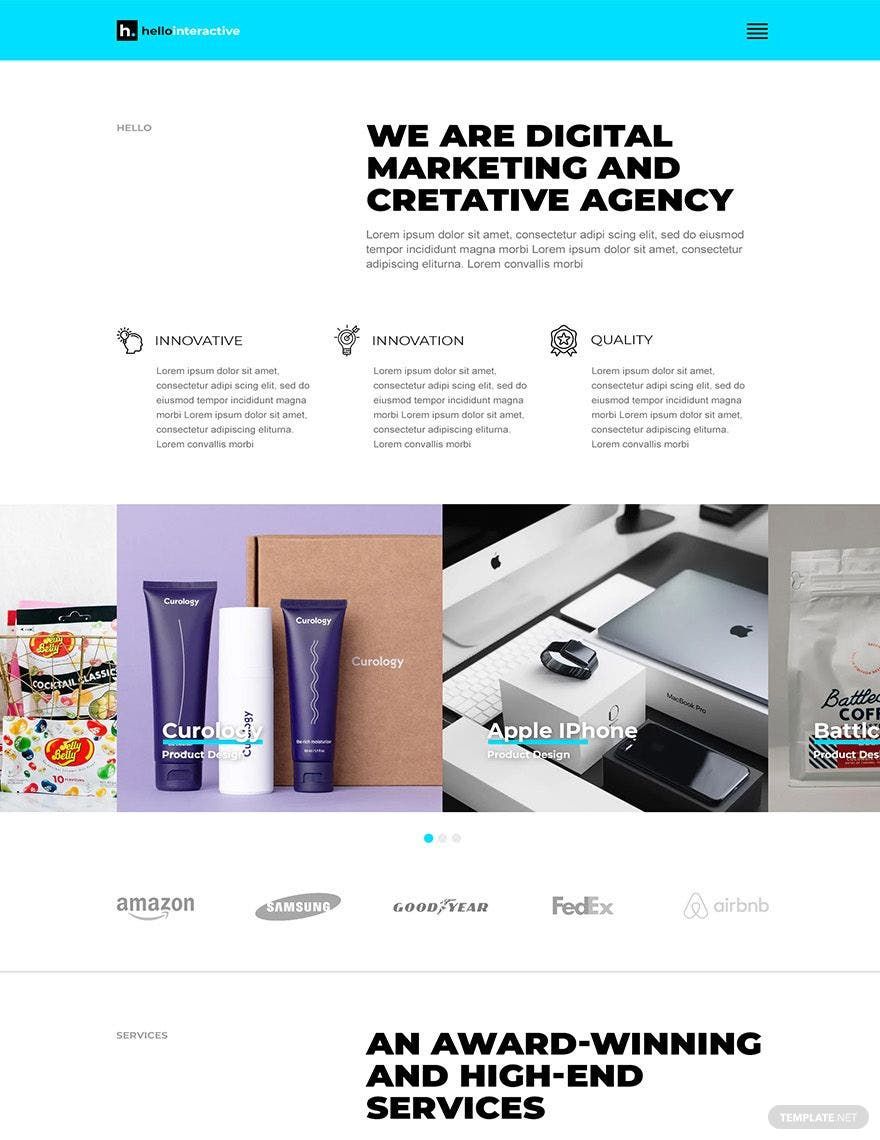 Web Design Agency Website Template