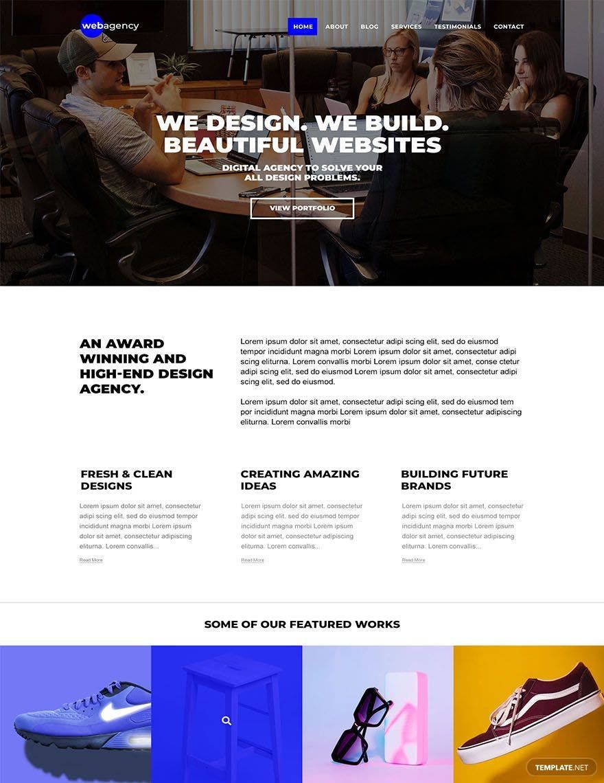 Graphic Design Website Template