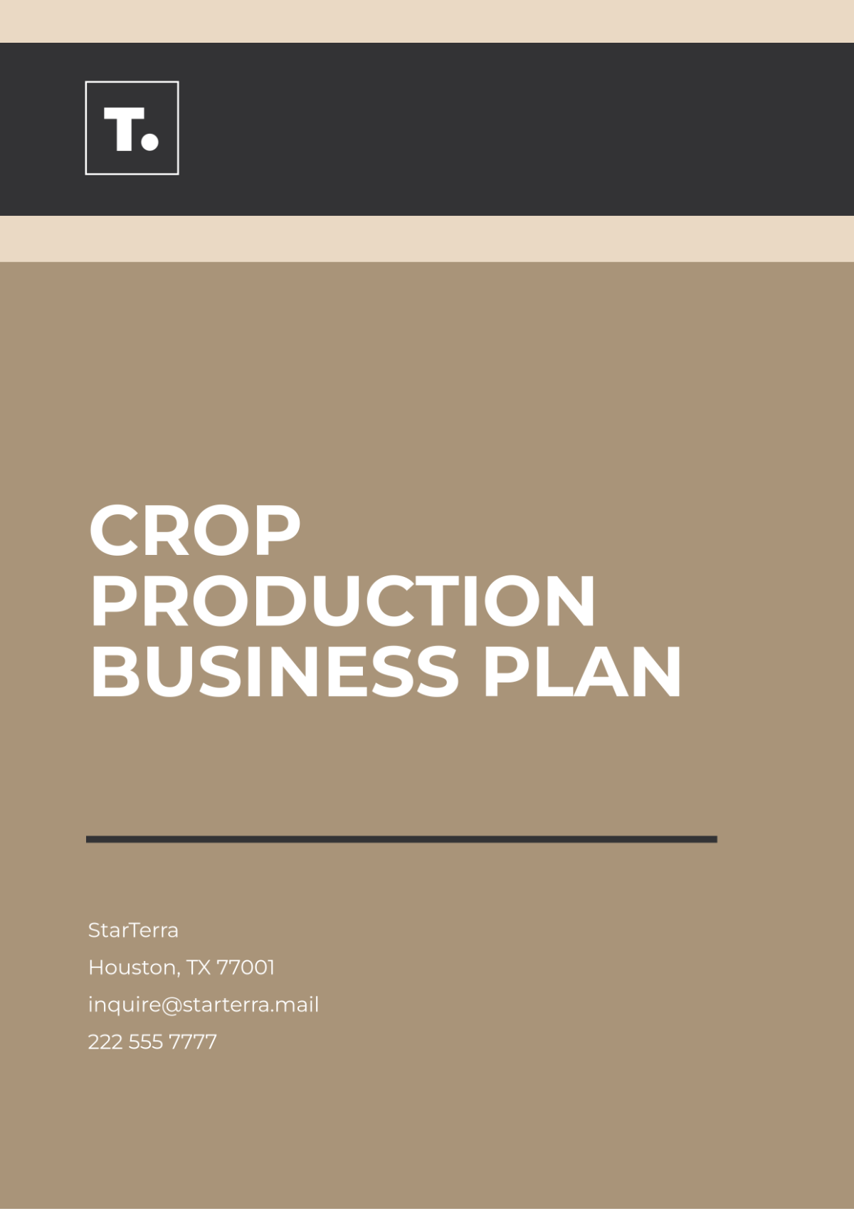 Free Crop Production Business Plan Template