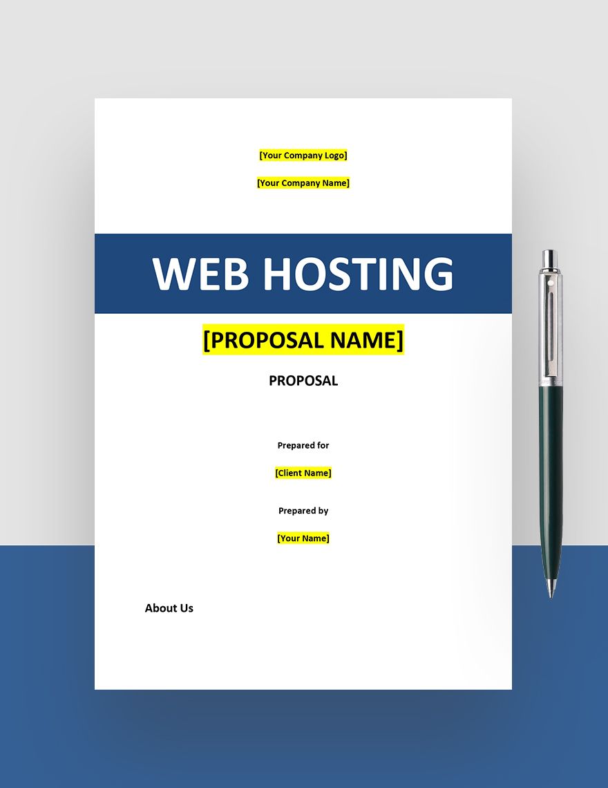 Web Hosting Proposal Template in Pages, Word, Google Docs - Download | Template.net