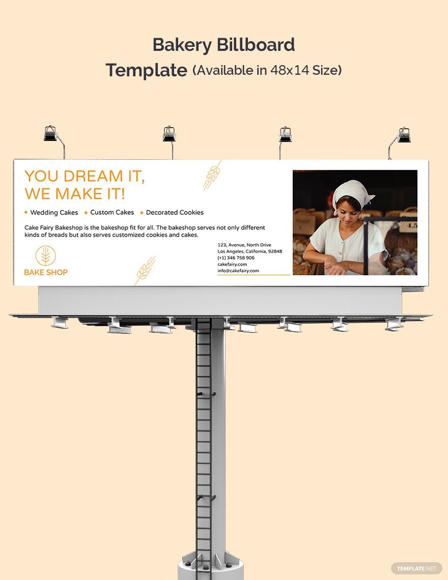 Bakery Billboard Template in InDesign, PSD, Illustrator - Download | Template.net