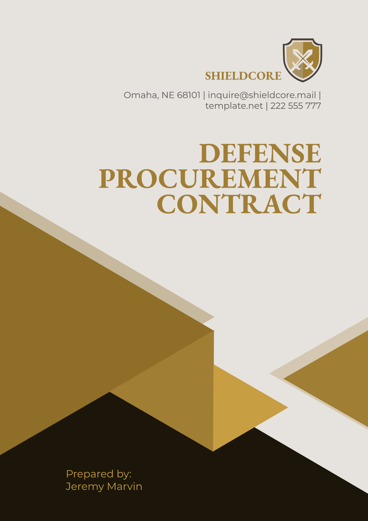 Free Defense Procurement Contract Template