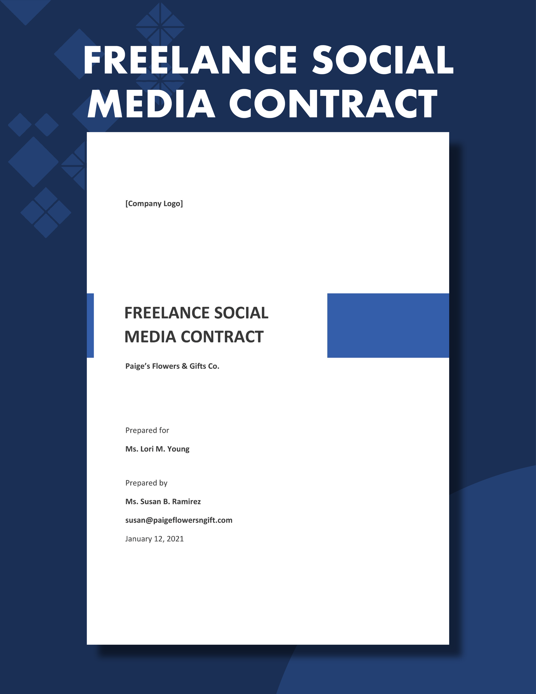 Freelance Social Media Contract Template in Word, Google Docs, Pages - Download | Template.net