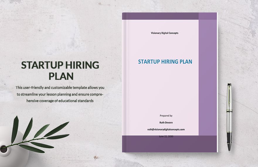 Startup Hiring Plan Template