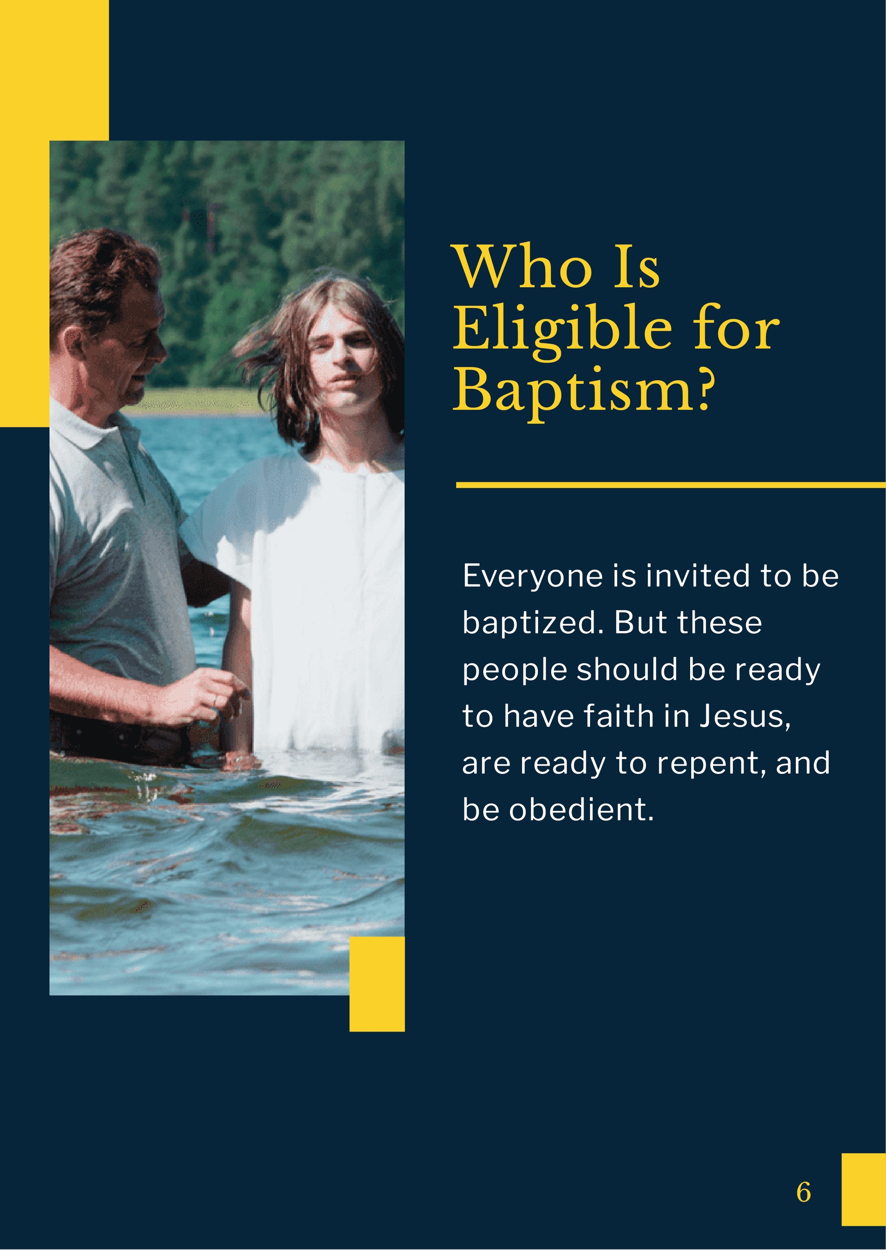 Baptism Booklet Template