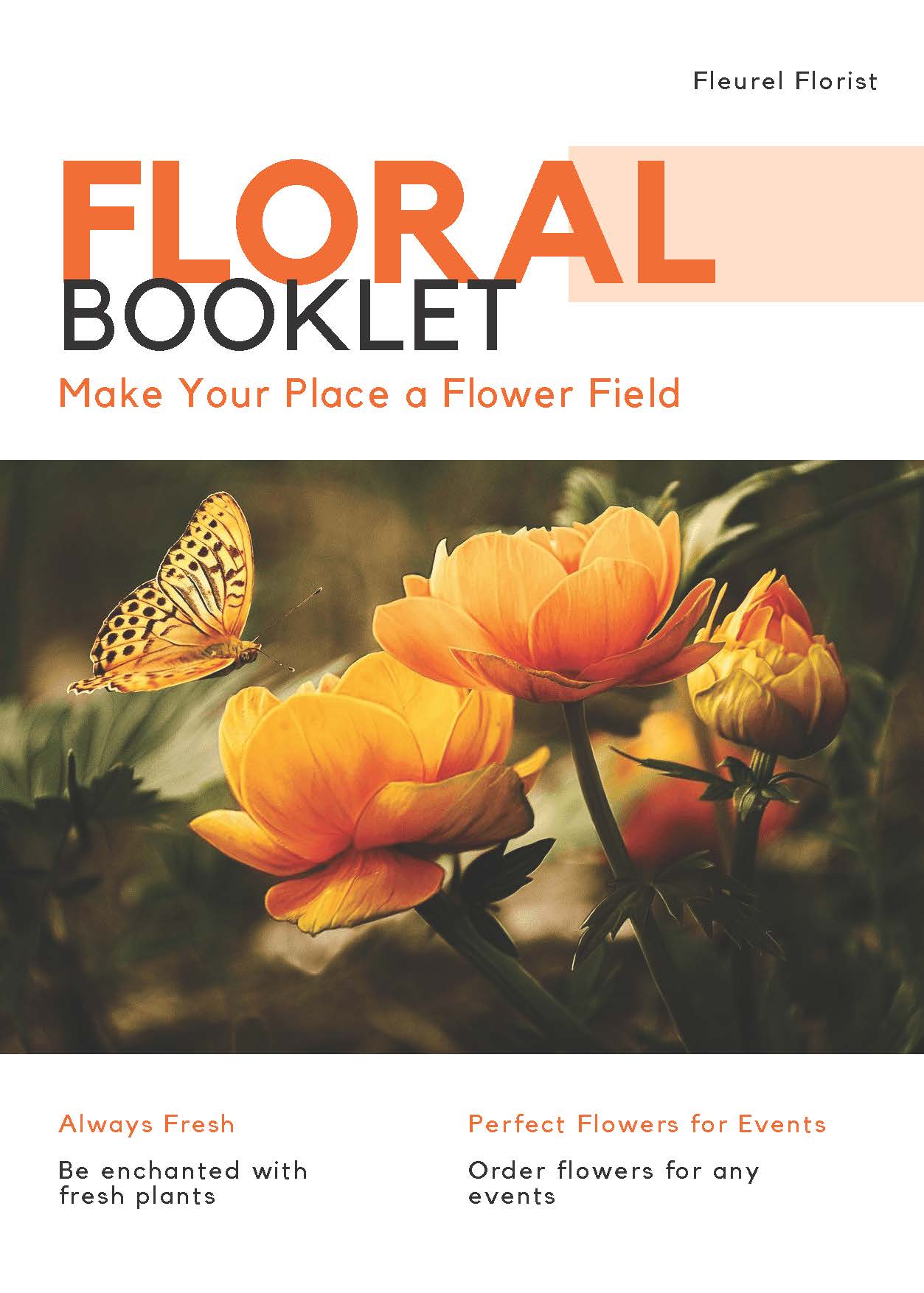 Floral Booklet Template