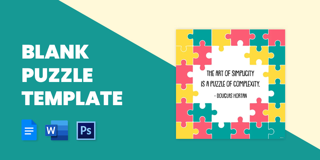 9 Piece Jigsaw Puzzle Template - 10 Free PDF Printables