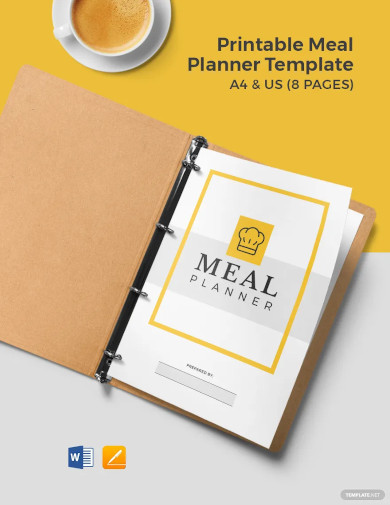 printable meal planner template