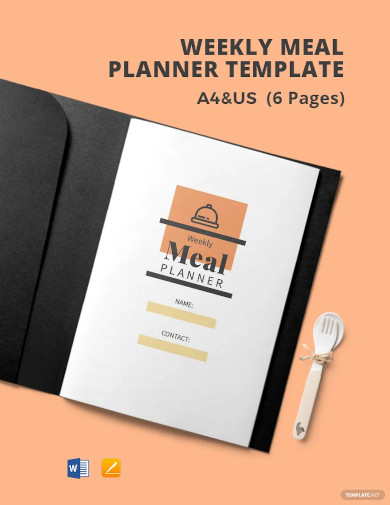 weekly meal planner template