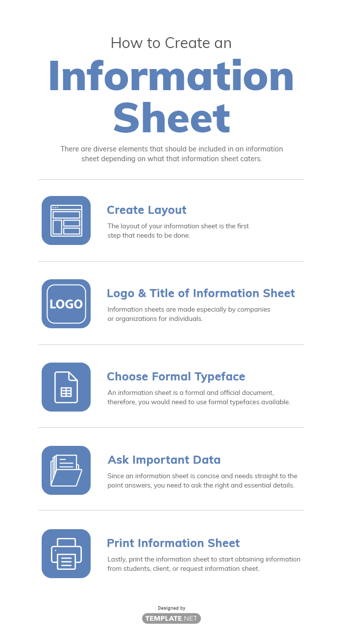 information sheet template