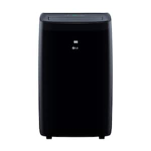 10,000 BTU (14,000 BTU ASHRAE) 115V Portable Air Conditioner Cools 450 Sq. Ft. with Heater, Dehumidifier, Wi-Fi in Black