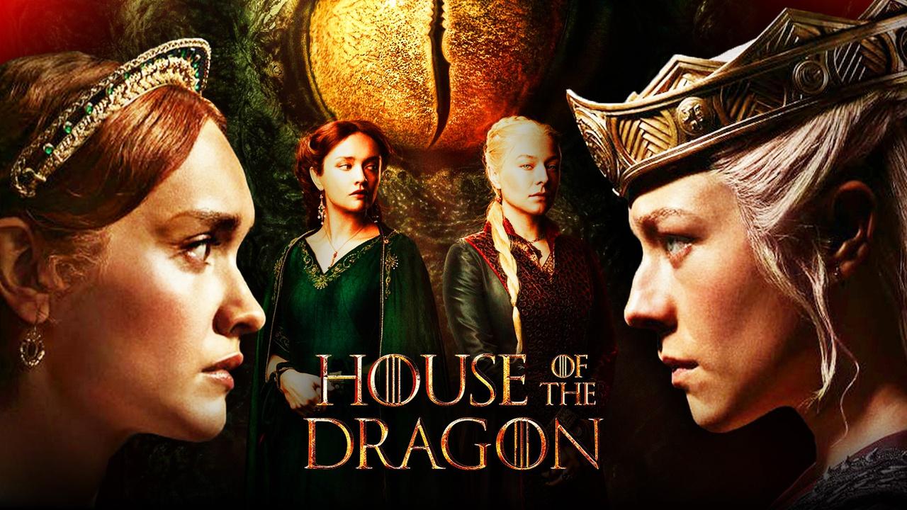 Olivia Cooke as Alicent Hightower, Emma D'Arcy as Rhaenyra Targaryen, House of the Dragon