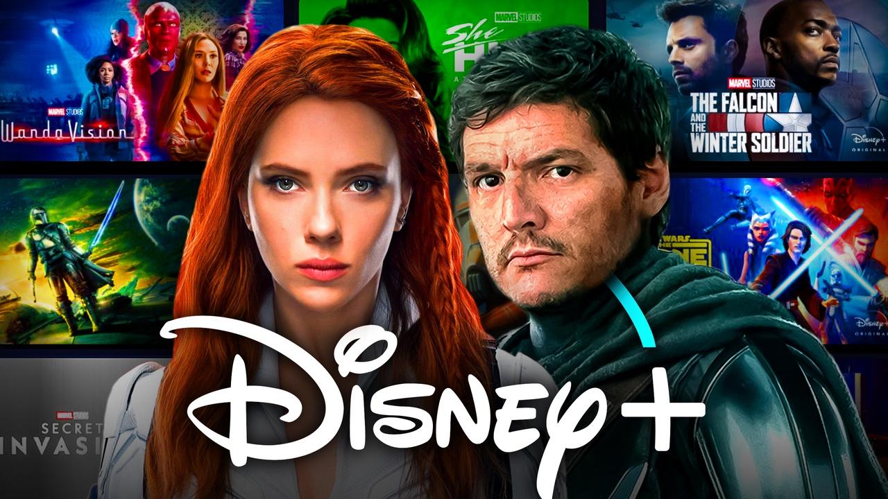 Disney Plus Logo, Black Widow, Mandalorian