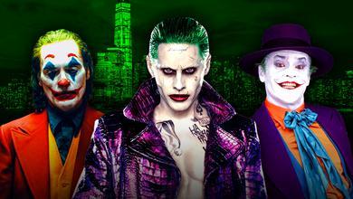 Joaquin Phoenix's Joker, Jared Leto's Joker, Jack Nicholson's Joker