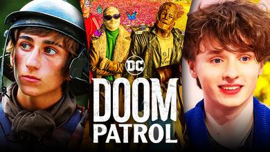 Doom Patrol logo, Sebastian Croft, Ty Tennant