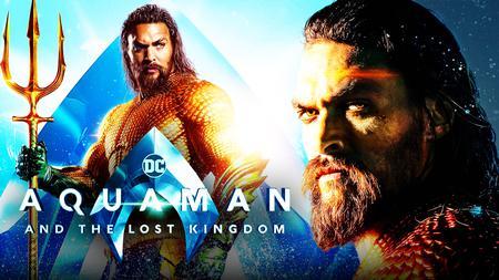 Aquaman and the Lost Kingdom logo, Jason Momoa as Aquaman