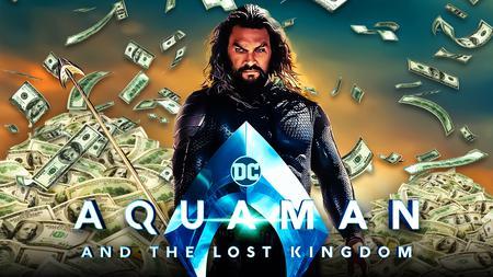 Aquaman and the Lost Kingdom Poster with money flying