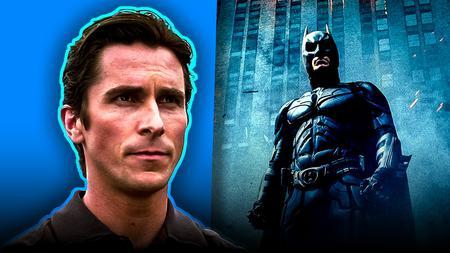 Christian Bale as Bruce Wayne in The Dark Knight, Batman in The Dark Knight poster