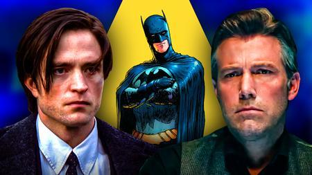 Batman, Robert Pattinson and Ben Affleck as Bruce Wayne